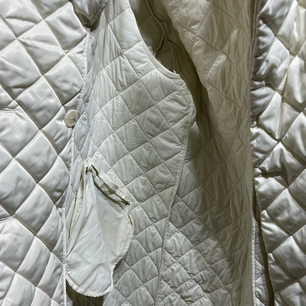 Rebecca Minkoff Ivory Quilted Puffer Coat - Picture 3 of 8